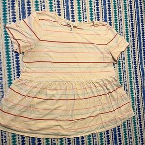 Jessica Simpson Maternity peplum top sz L